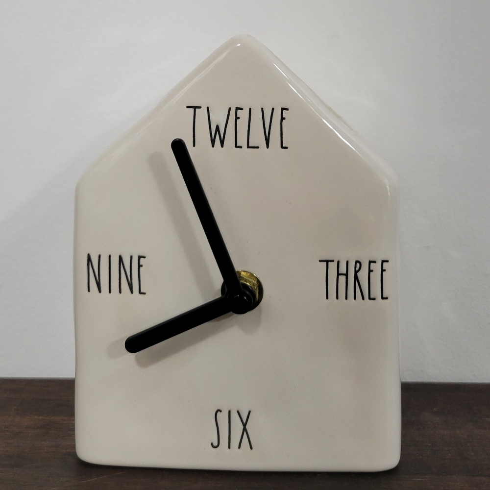 Rae Dunn Ceramic Wall Clock